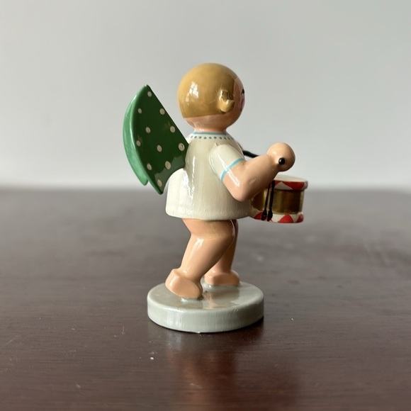 Wendt and Kuhn Erzebirge Engel wooden hand painted angel vintage East Getmany - Picture 2 of 5